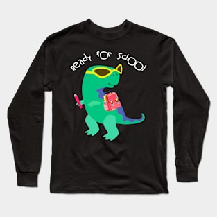 Ready for School T Rex Kindergarten Long Sleeve T-Shirt